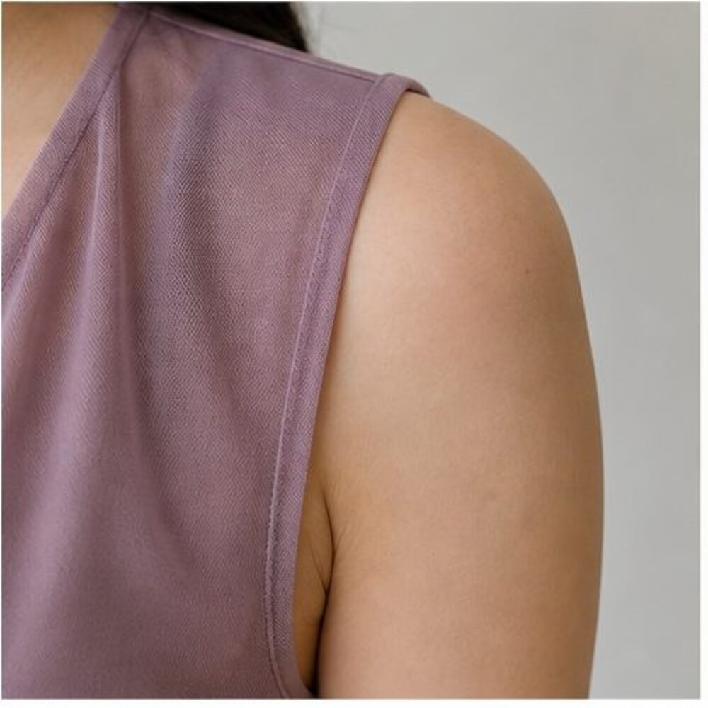 Mauve Ruffle Blouse - Picture 5 of 6
